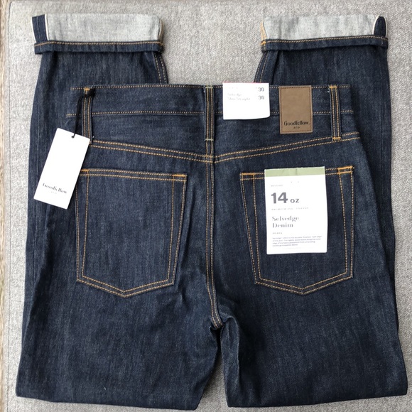 Goodfellow & Co Other - NWT! - GOODFELLOW & CO Premium Selvedge Slim Straight 100% Cotton Denim Jeans